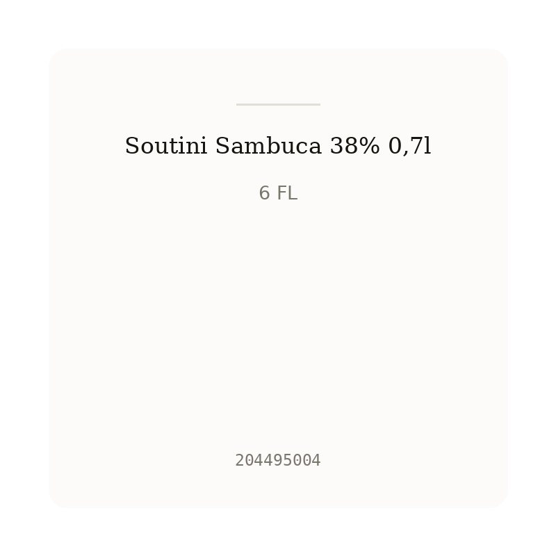 Soutini Sambuca 38% 0,7l
