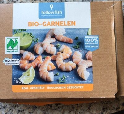 Bio Followfood Garnelen geschält netto 160g