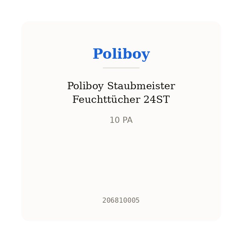 Poliboy Staubmeister Feuchttücher 24ST