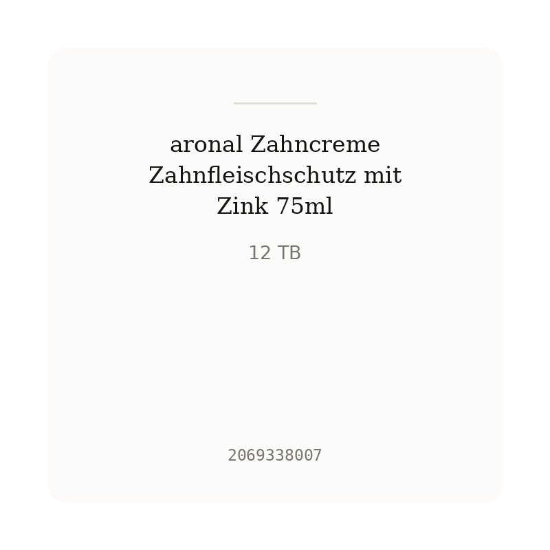 aronal Zahncreme Zahnfleischschutz mit Zink 75ml