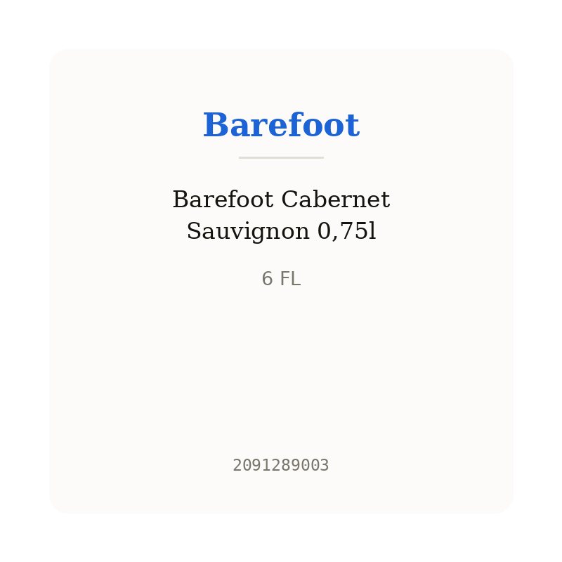 Barefoot Cabernet Sauvignon 0,75l