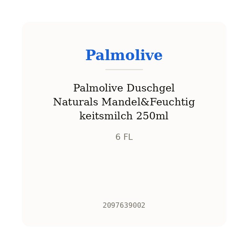 Palmolive Duschgel Naturals Mandel&Feuchtigkeitsmilch 250ml
