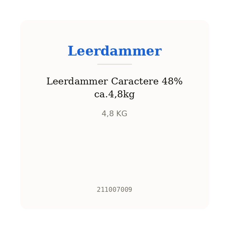 Leerdammer Caractere 48% ca.4,8kg