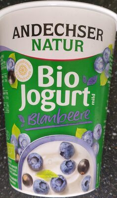 Bio Andechser Natur Joghurt mild Blaubeere-Cassis 3,8% 400g