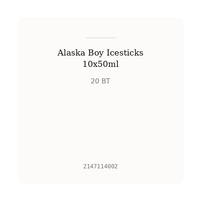 Alaska Boy Icesticks 10x50ml
