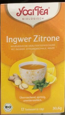 Bio Yogi Tea Ingwer Zitrone 17ST 30,6g