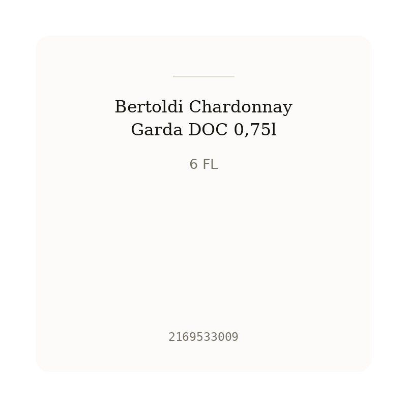 Bertoldi Chardonnay Garda DOC 0,75l