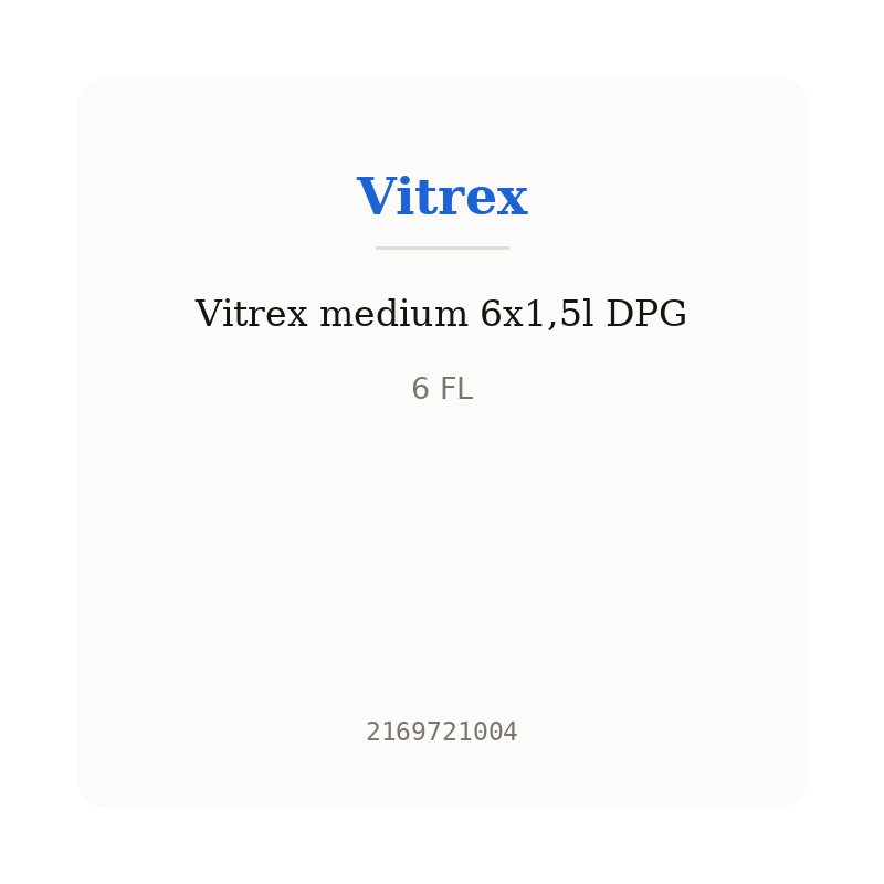 Vitrex medium 6x1,5l DPG