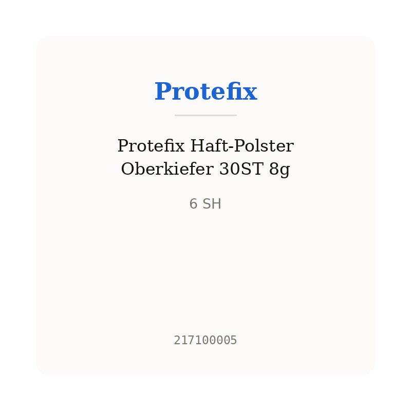 Protefix Haft-Polster Oberkiefer 30ST 8g