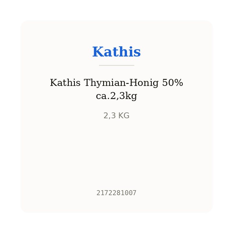 Kathis Thymian-Honig 50% ca.2,3kg