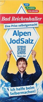 Bad Reichenhaller Alpenjodsalz mit Fluorid+Folsäure 500g