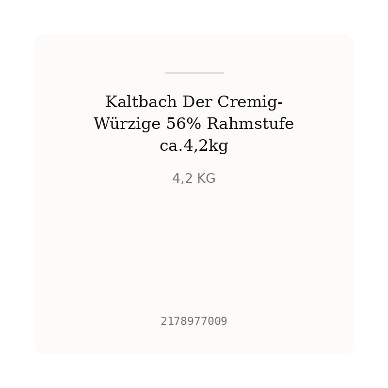 Kaltbach Der Cremig-Würzige 56% Rahmstufe ca.4,2kg