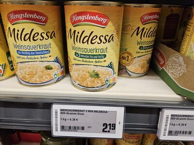 Mildessa 2 Minuten Weinsauerkraut 400g