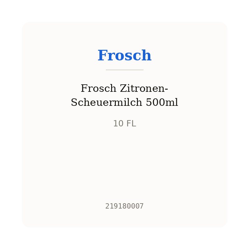 Frosch Zitronen-Scheuermilch 500ml