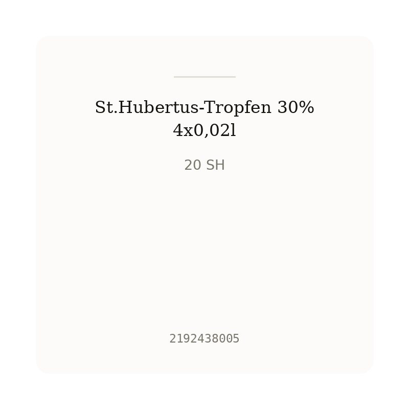 St.Hubertus-Tropfen 30% 4x0,02l