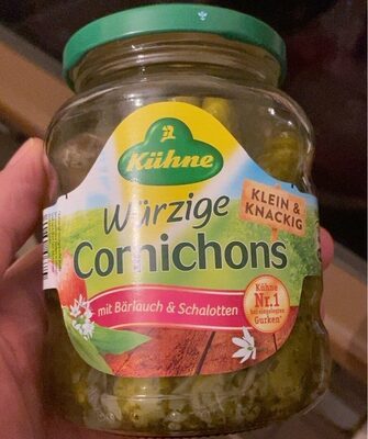 Kühne Cornichons Bärlauch&Schalotte 330g