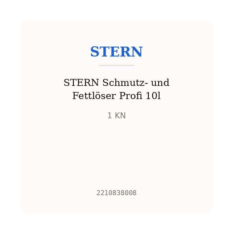 STERN Schmutz- und Fettlöser Profi 10l