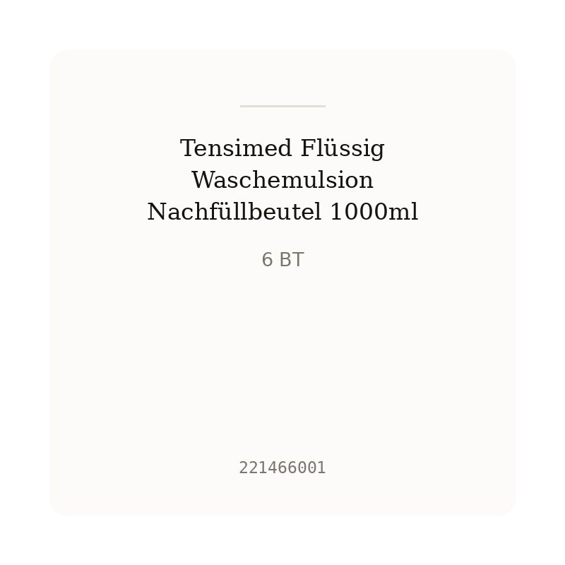 Tensimed Flüssig Waschemulsion Nachfüllbeutel 1000ml