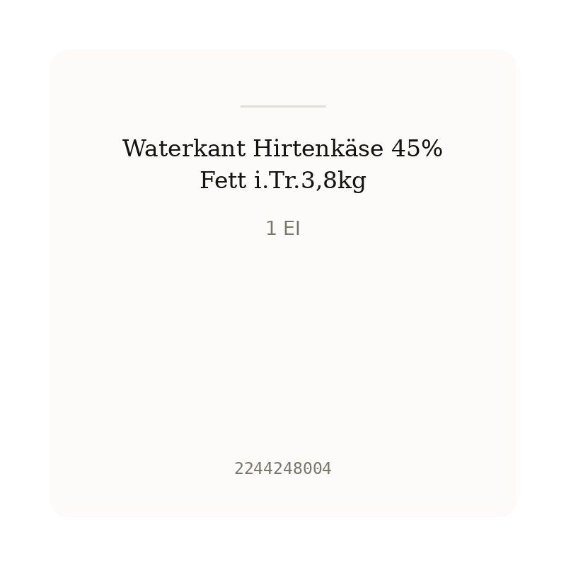 Waterkant Hirtenkäse 45% Fett i.Tr.3,8kg