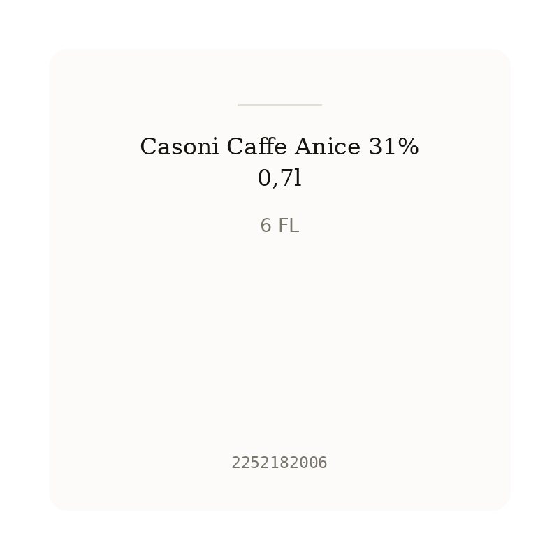 Casoni Caffe Anice 31% 0,7l