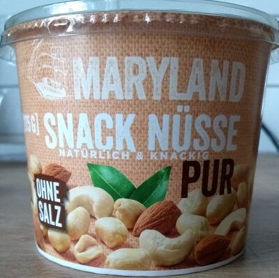 Maryland Snack Nüsse Pur ohne Salz 275g