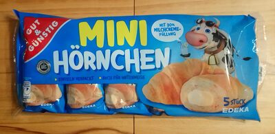 GUT&GÜNSTIG 5 Mini-Hörnchen Milchcreme 240g
