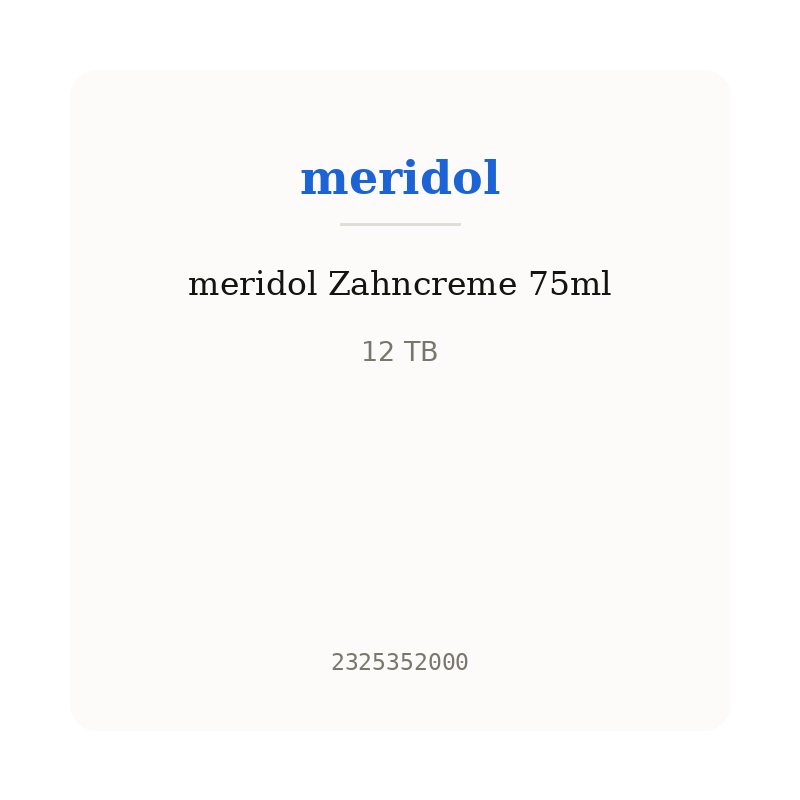 meridol Zahncreme 75ml