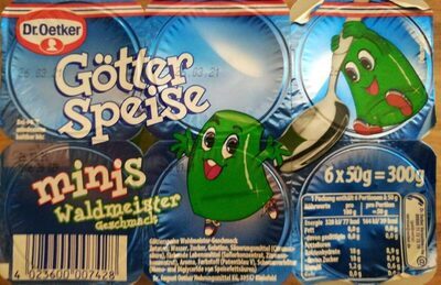 Dr.Oetker Götterspeise Minis Waldmeister-Geschmack 6x50g