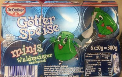 Dr.Oetker Götterspeise Minis Himbeer-Geschmack 6x50g