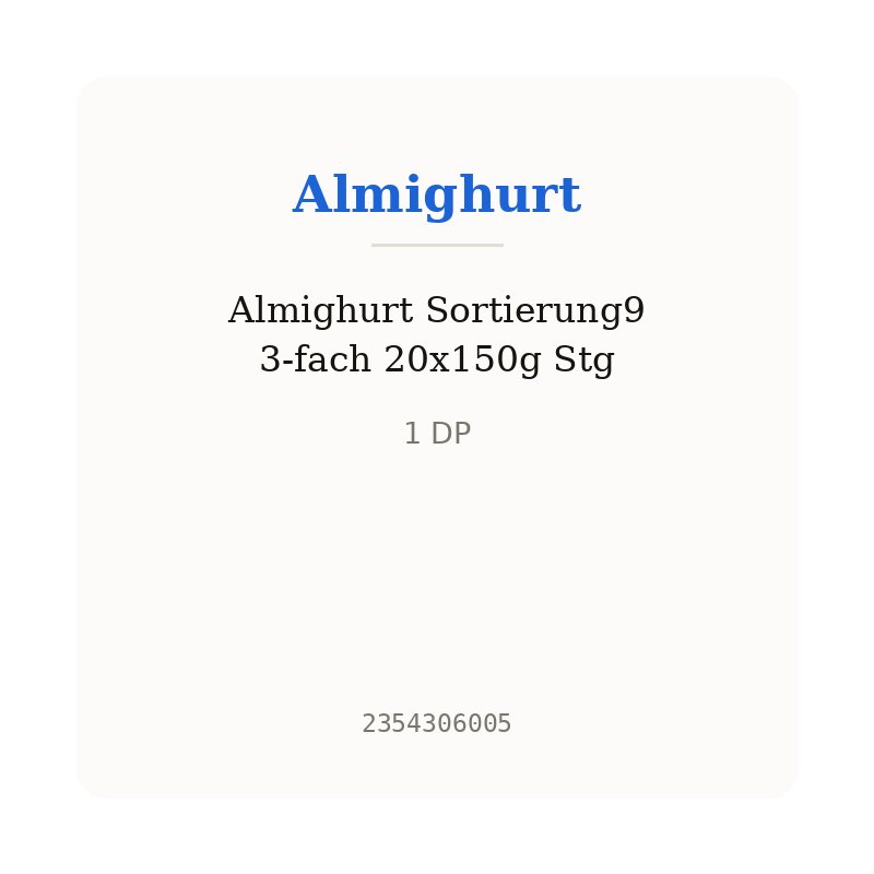 Almighurt Sortierung9 3-fach 20x150g Stg