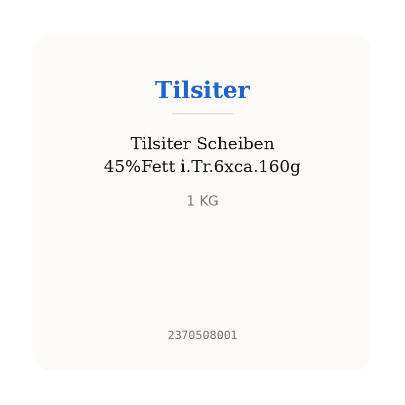 Tilsiter Scheiben 45%Fett i.Tr.6xca.160g