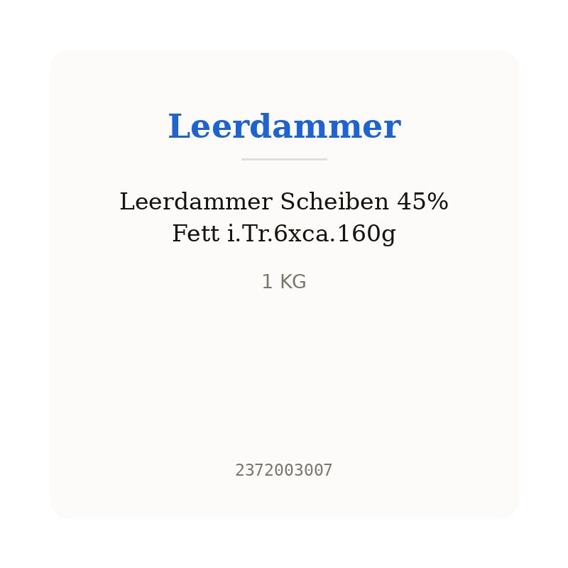 Leerdammer Scheiben 45% Fett i.Tr.6xca.160g