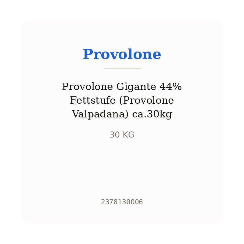 Provolone Gigante 44% Fettstufe (Provolone Valpadana) ca.30kg