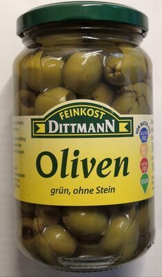 Feinkost Dittmann Oliven Grün ohne Stein 340g