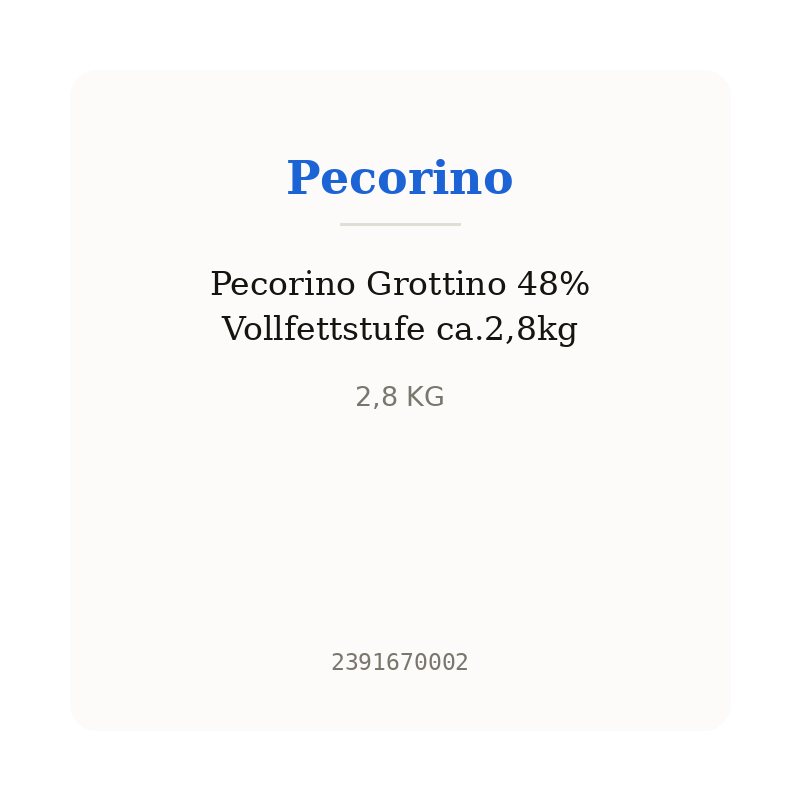 Pecorino Grottino 48% Vollfettstufe ca.2,8kg