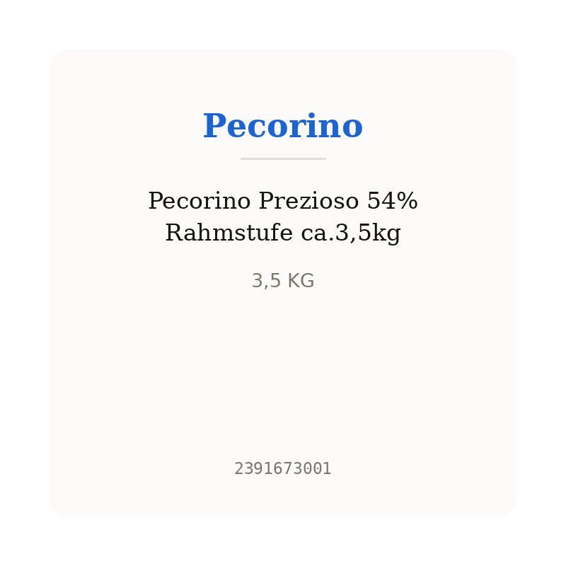 Pecorino Prezioso 54% Rahmstufe ca.3,5kg