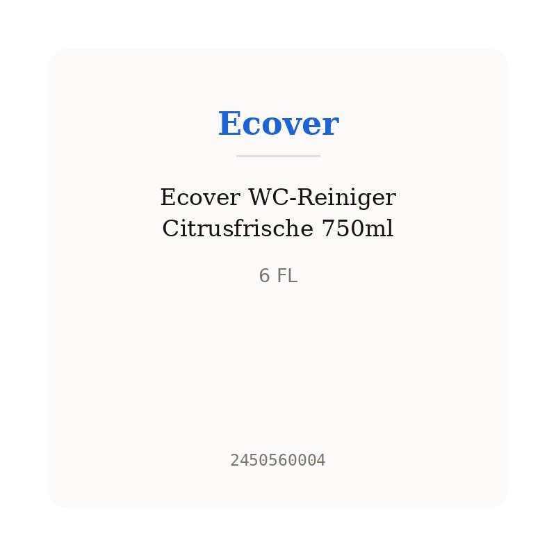 Ecover WC-Reiniger Citrusfrische 750ml