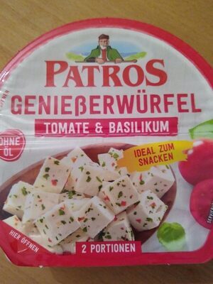 Patros Genießerwürfel Tomate&Basilikum 52%Fett i.Tr.135g