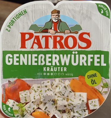 Patros Genießerwürfel Mediterrane Kräuter 52%Fett i.Tr.135g