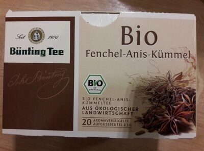 Bio Bünting Fenchel-Anis-Kümmel Tee 20ST 60g