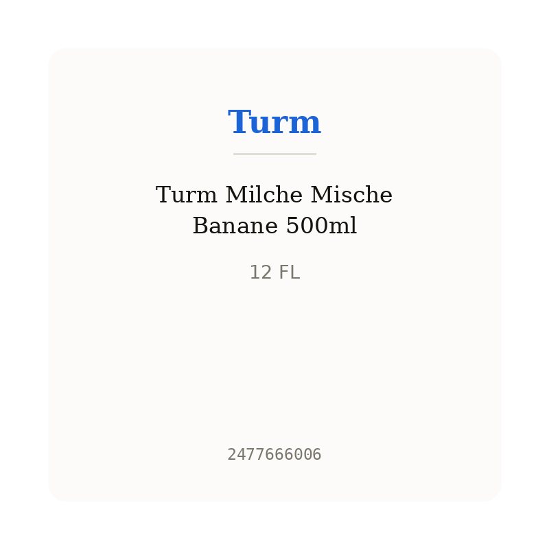 Turm Milche Mische Banane 500ml