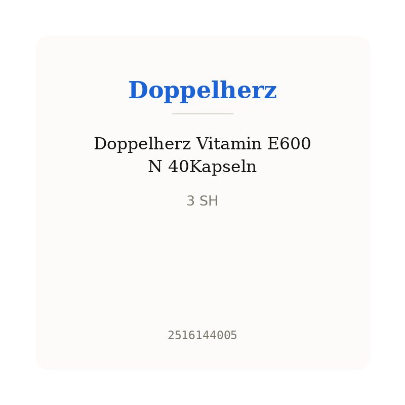 Doppelherz Vitamin E600 N 40Kapseln