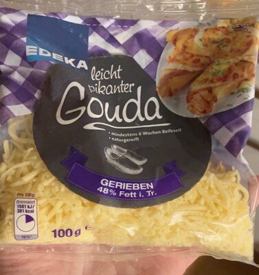 EDEKA Herzstücke Gouda gerieben mild-würzig 48% 100g