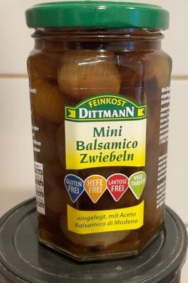 Feinkost Dittmann Mini-Balsamico Zwiebeln eingelegt in echtem Balsamico-Essig 295g