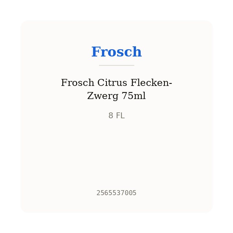 Frosch Citrus Flecken-Zwerg 75ml