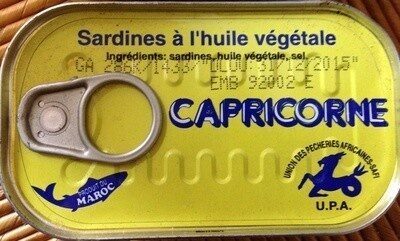 Capricorne Sardinen in Sonnenblumenöl mit Haut und Gräten 125g