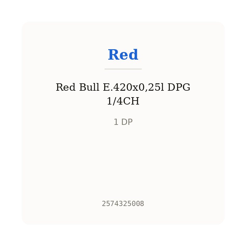 Red Bull E.420x0,25l DPG 1/4CH