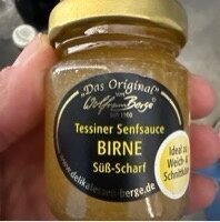 Wolfram Berge Tessiner Birnen-Senfsauce süßlich-scharf 60ml