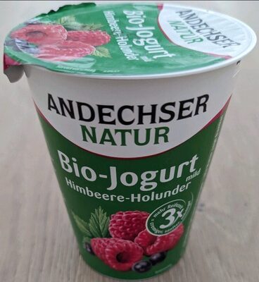 Bio Andechser Natur Joghurt mild Himbeere-Holunder 3,8% 400g