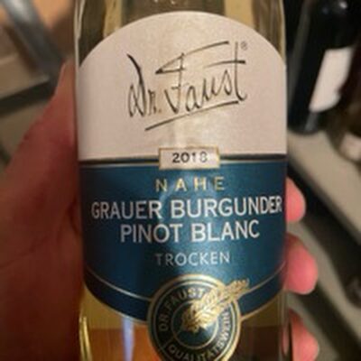 Dr.Faust Grauer Burgunder Pinot Blanc QbA trocken 0,75l